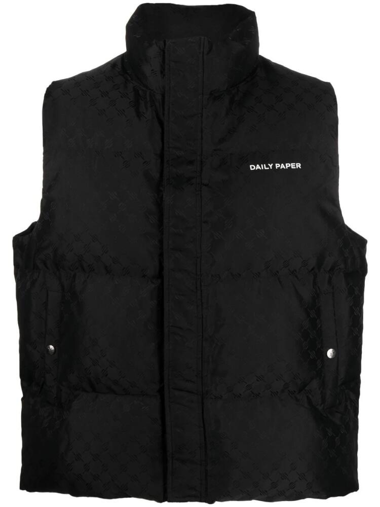 Daily Paper monongram Pondo padded gilet - Black Cover