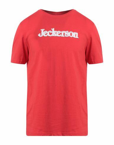 Jeckerson Man T-shirt Red Cotton, Elastane Cover