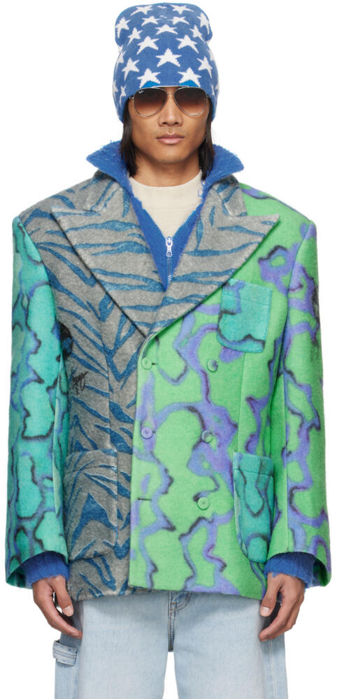 ERL Multicolor Printed Blazer Cover