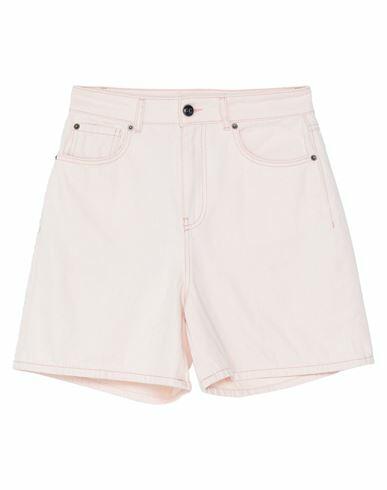 Semicouture Woman Denim shorts Apricot Cotton Cover