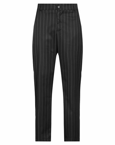 Family First Milano Man Pants Black Polyester, Viscose, Elastane Cover