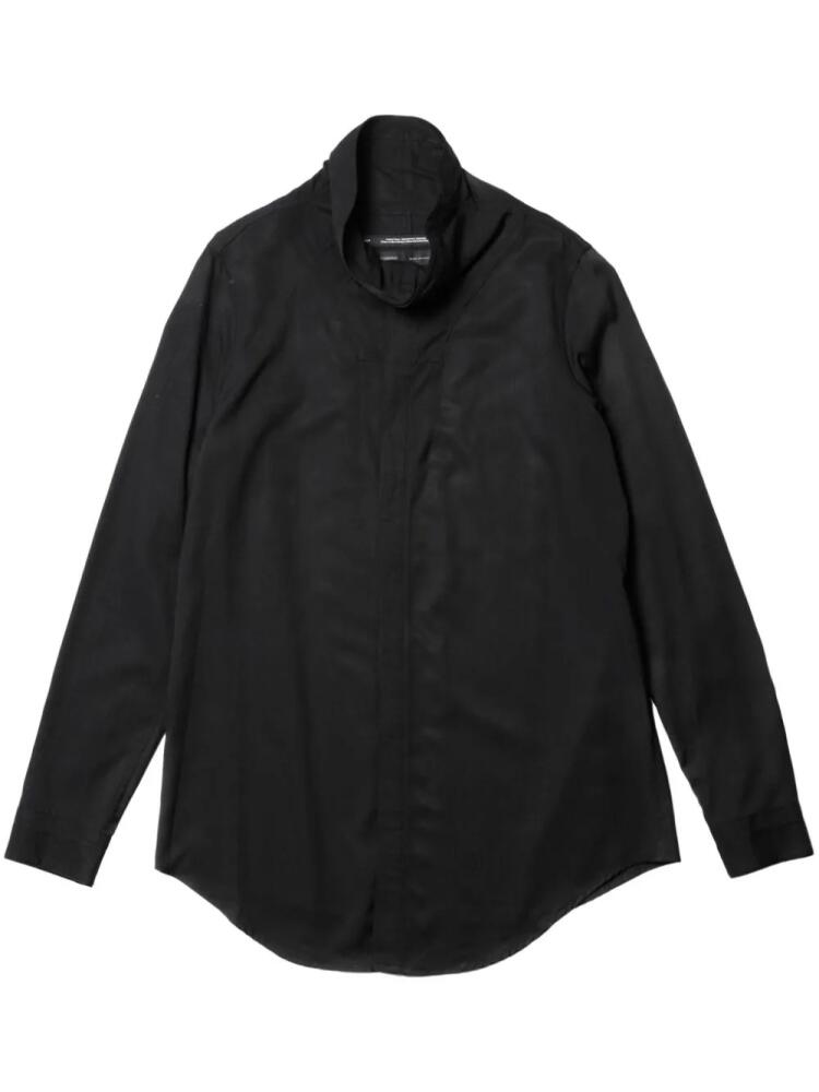 Julius high-neck long-sleeve shirt - Black Cover