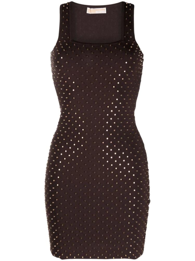 Michael Michael Kors stud-embellished sleeveless minidress - Brown Cover