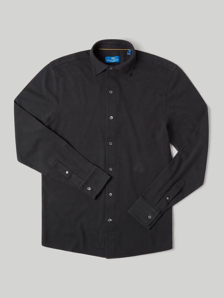 Robert Talbott Foster Long Sleeve Knit Shirt in Black Cover