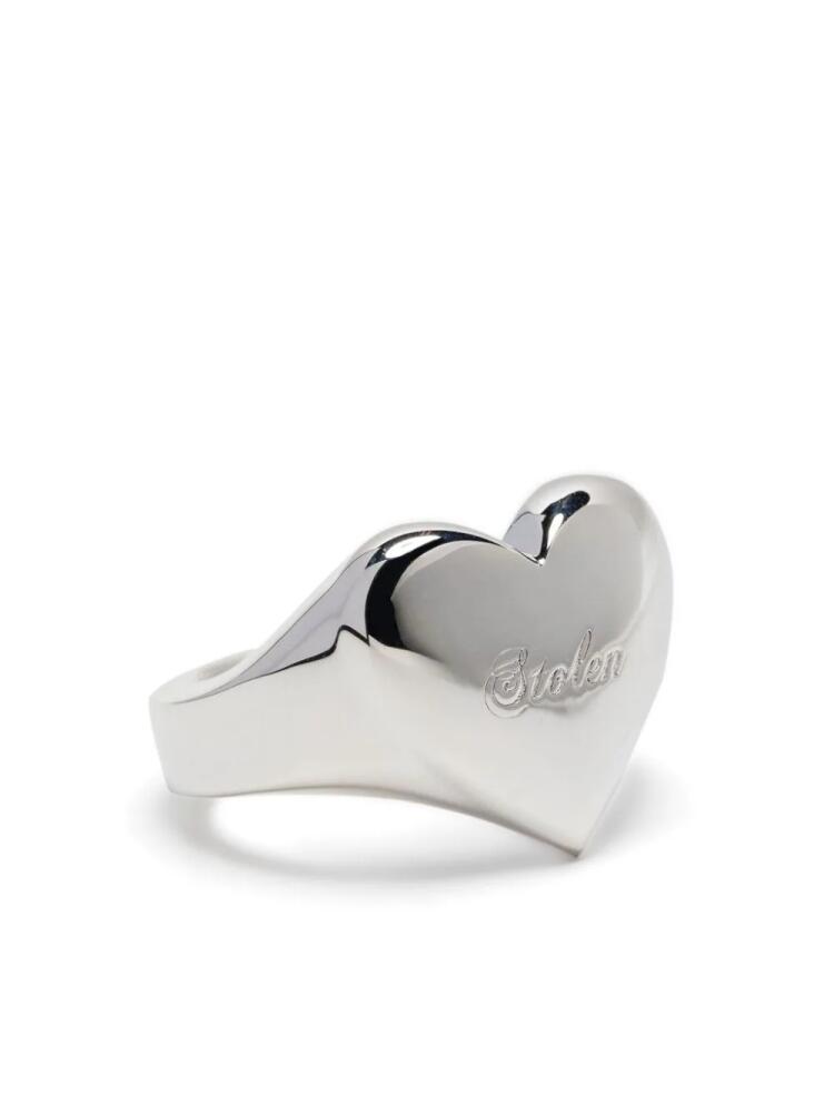 Stolen Girlfriends Club Full Heart sterling-silver ring Cover