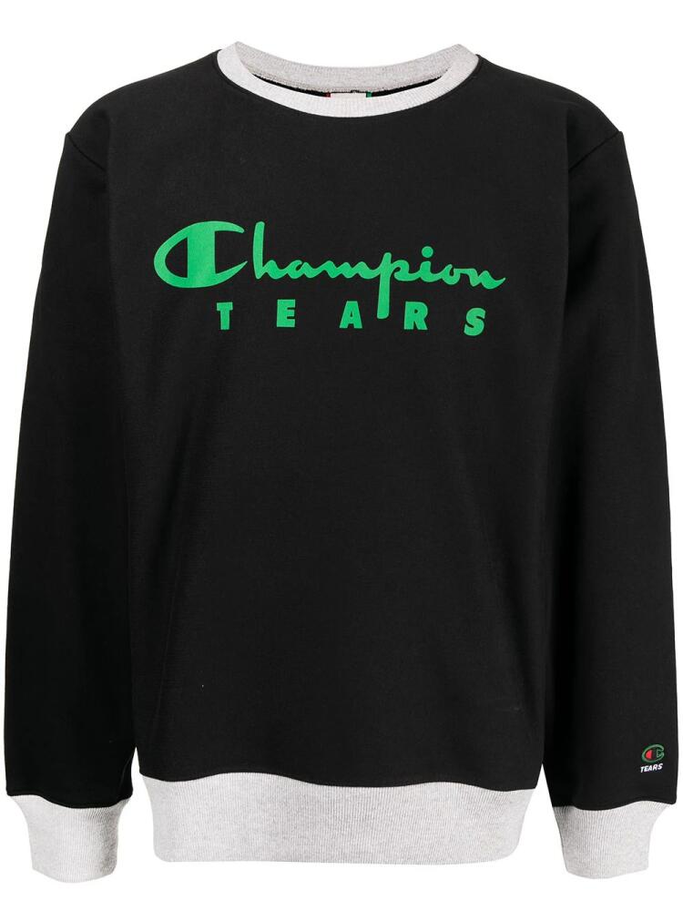 Denim Tears x Champion logo-print sweatshirt - Black Cover