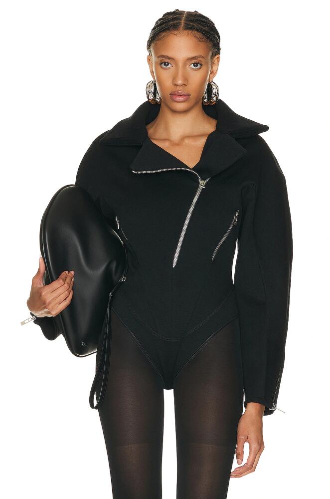 ALAÏA Biker Bodysuit in Black Cover