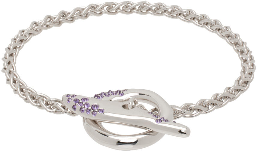 Tom Wood Silver Robin Purple Molecule Bracelet Cover