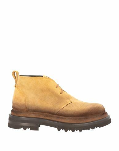 Giorgio Armani Man Ankle boots Mustard Calfskin Cover