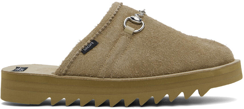 SUICOKE Taupe NEW WAVE BIT Mules Cover