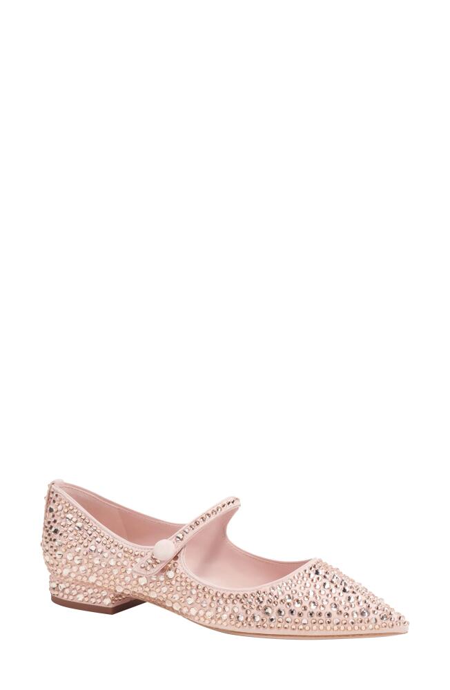 Kate Spade New York maya crystal pointed toe flat in Mochi Pink Cover