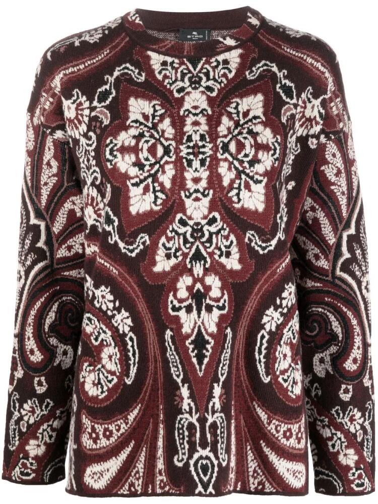 ETRO intarsia-pattern jumper - Brown Cover