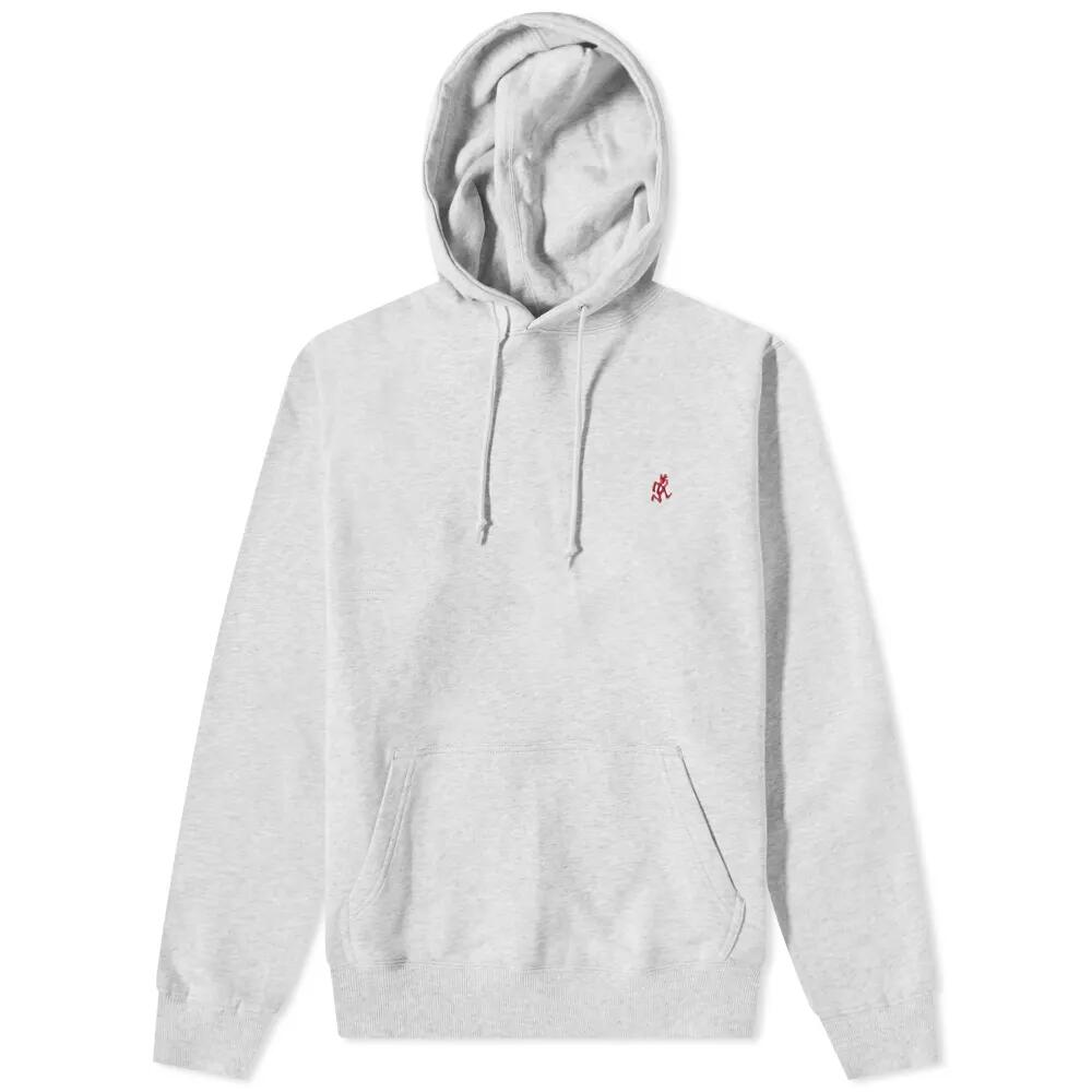 Gramicci Men's One Point Hoodie in Ash Heather Cover