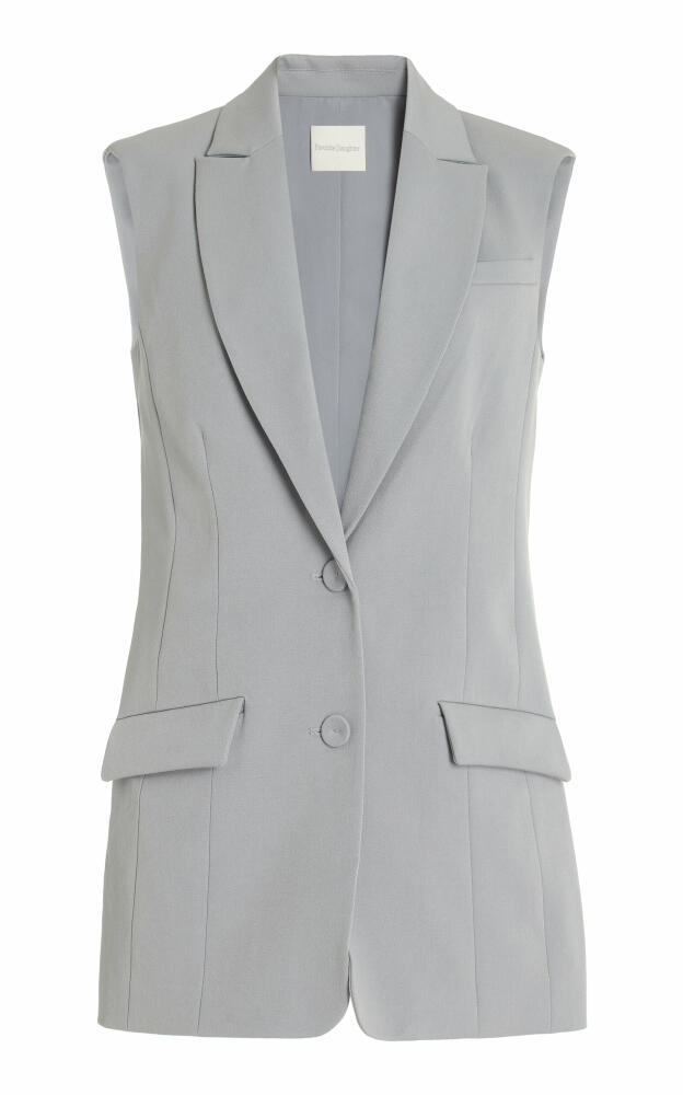 Favorite Daughter - Sleeveless Long Blazer - Grey Cover