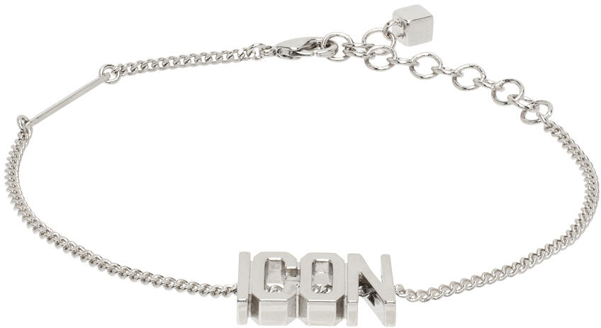 Dsquared2 Silver 'Icon' Evening Bracelet Cover