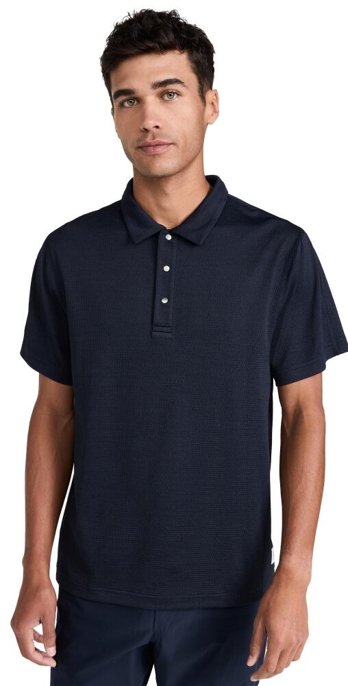 Reigning Champ Solotex Mesh Tiebreak Polo Navy Cover