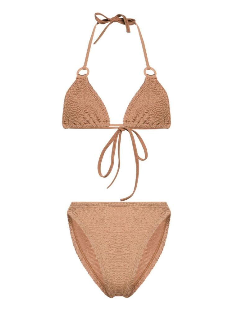 Hunza G Eva seersucker bikini - Brown Cover