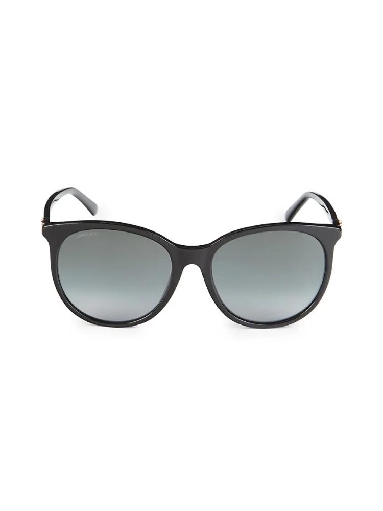 Jimmy Choo Women's Ilana 57MM Round Sunglasses - Black Cover