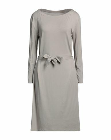 Majestic Filatures Woman Midi dress Light grey Viscose, Elastane Cover