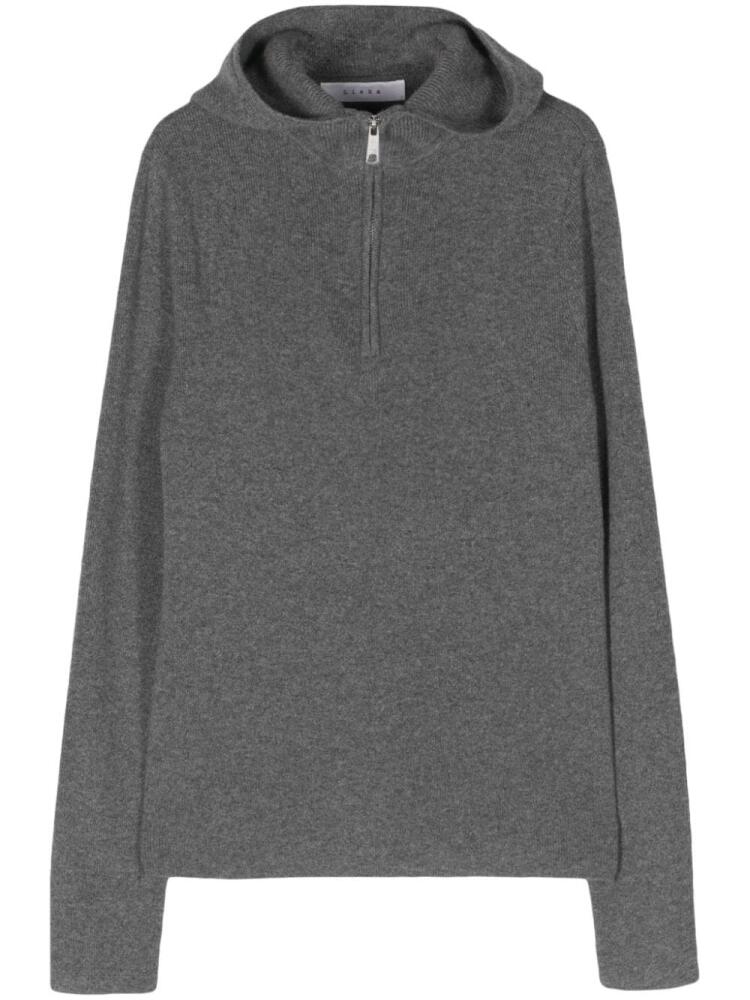 Liska hooded cashmere jumper - Grey Cover