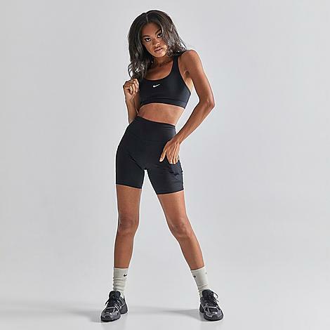 Nike Women's One High-Waisted 8" Biker Shorts in Black/Black Cover