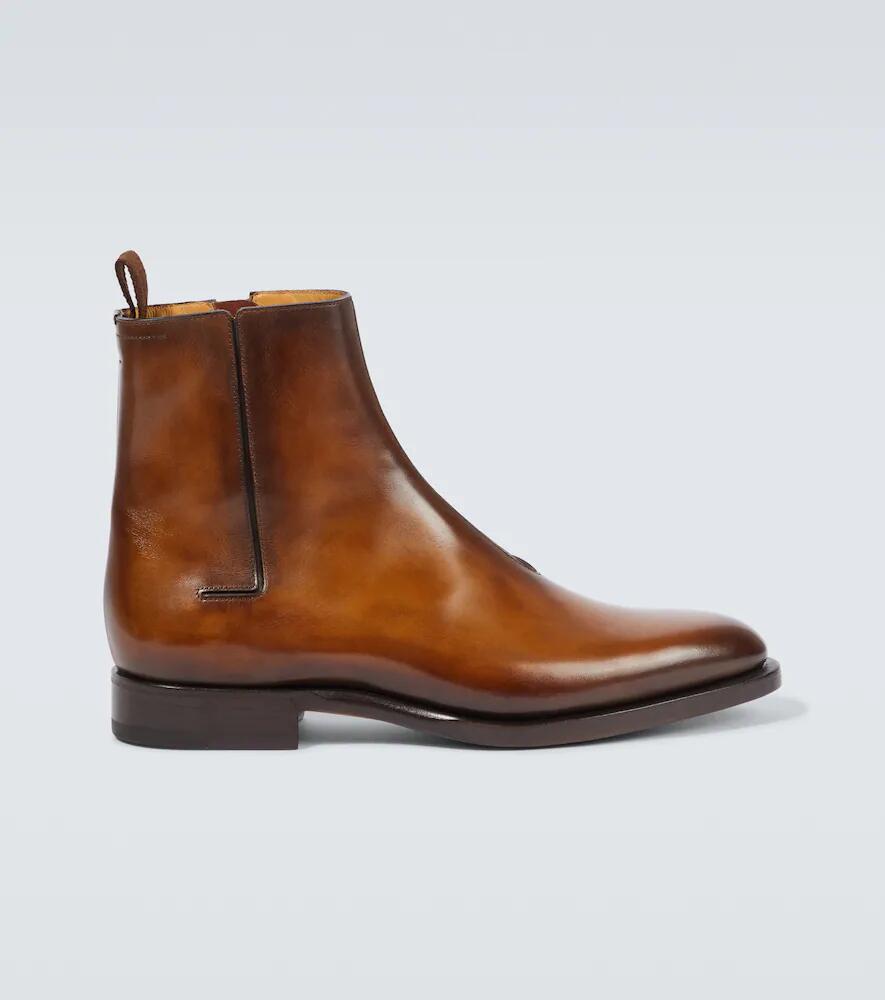 Berluti Equilibre leather ankle boots Cover