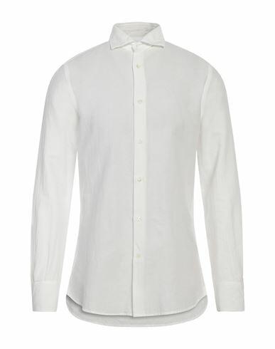 Glanshirt Man Shirt White Size 16 ½ Cotton, Linen Cover