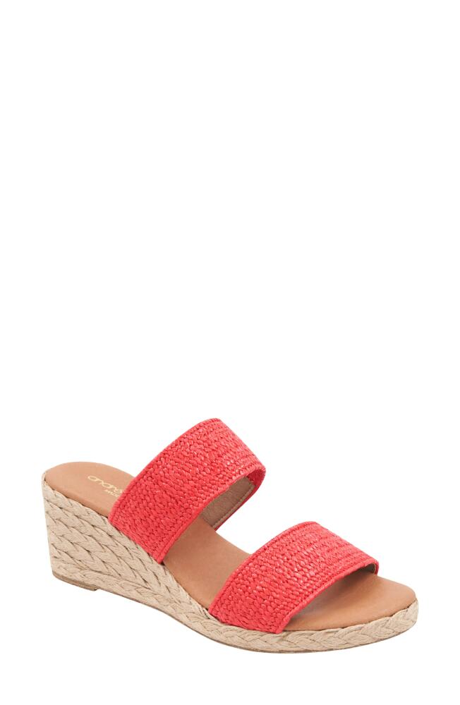 André Assous Nori Espadrille Wedge Sandal in Red Cover