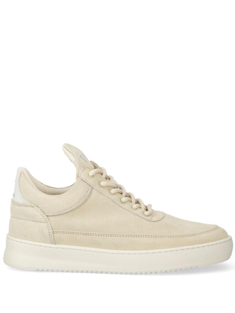 Filling Pieces logo-embroidered suede sneakers - Neutrals Cover