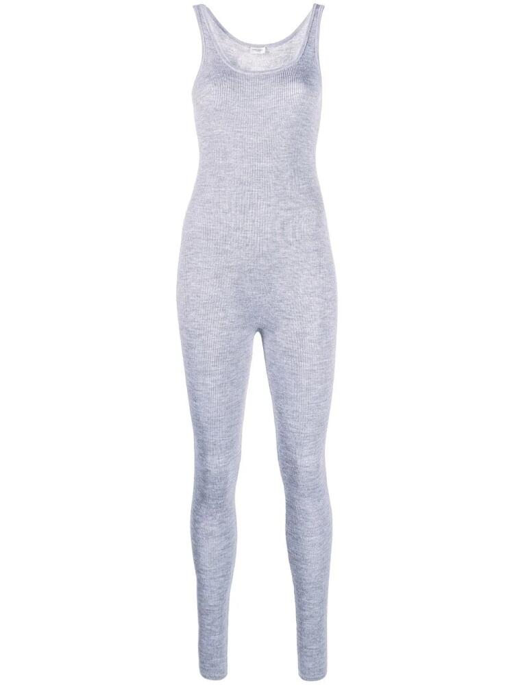 Saint Laurent knitted sleeveless jumpsuit - Grey Cover