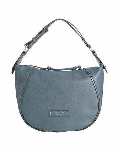 The Bridge Woman Handbag Slate blue Cow leather Cover