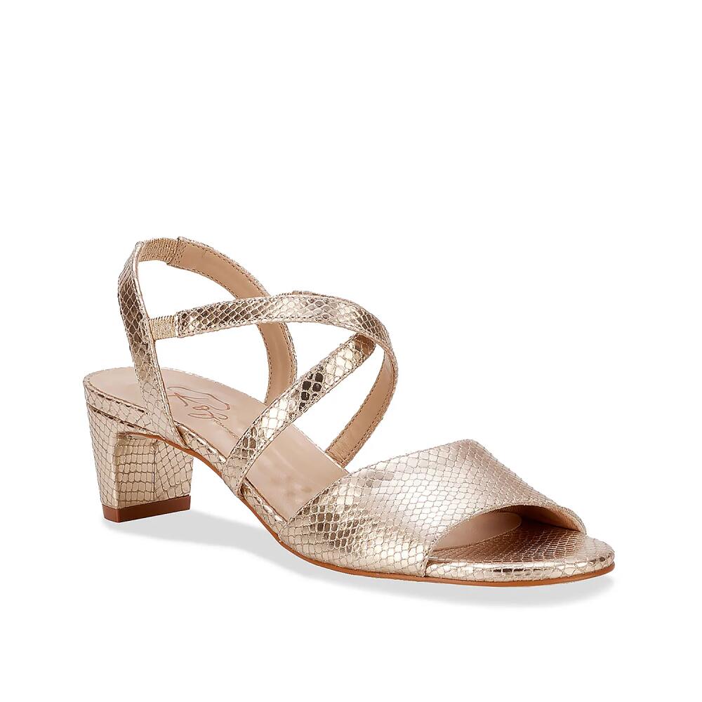 Ros Hommerson Liza Sandal | Women's | Gold Snake Print Cover