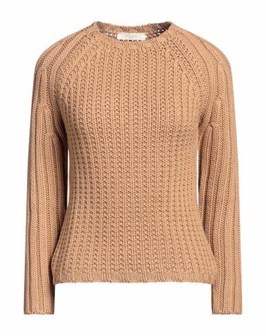 Zanone Woman Sweater Camel Virgin Wool Cover