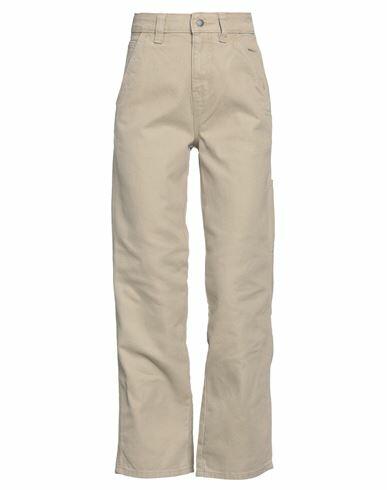 Dickies Woman Pants Beige Cotton Cover