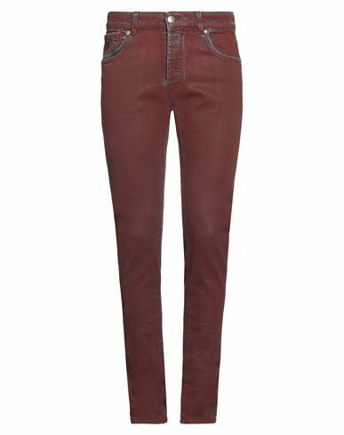 John Richmond Man Jeans Burgundy Cotton, Elastane Cover