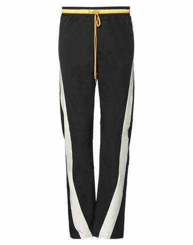 Rhude Man Pants Black Cotton, Polyethylene, Nylon Cover