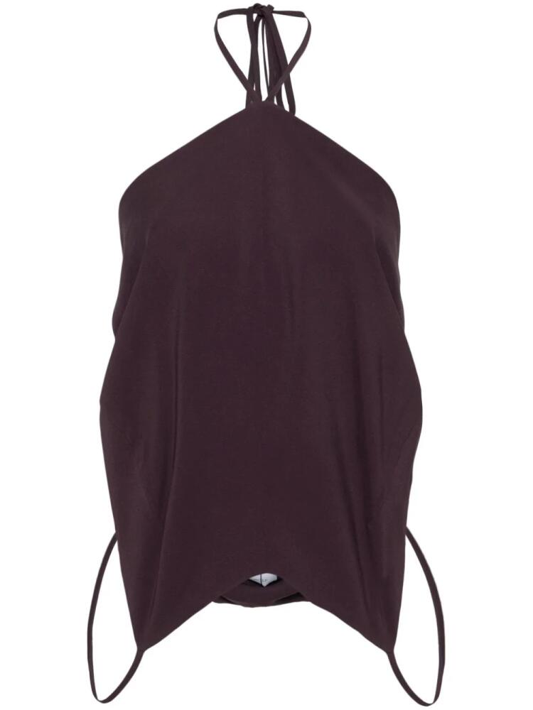 Viktor & Rolf Upside-down crepe top - Purple Cover