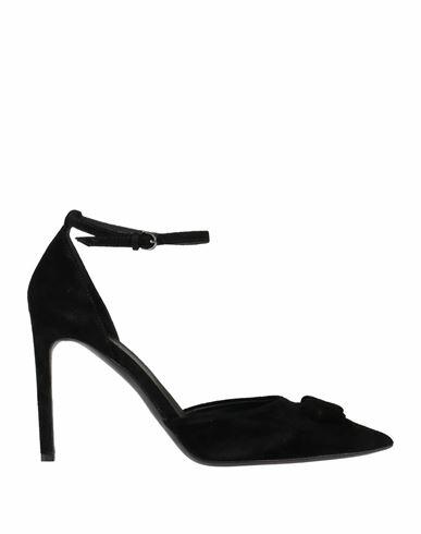 Del Carlo Woman Pumps Black Leather Cover