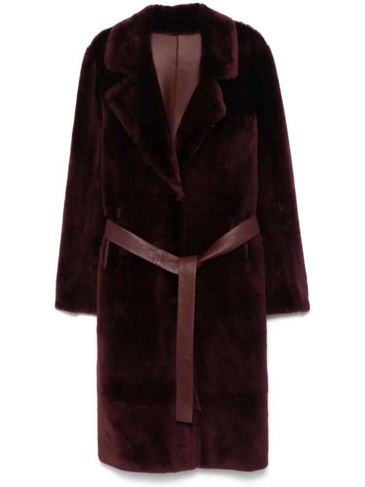 Desa 1972 shearling coat - Red Cover