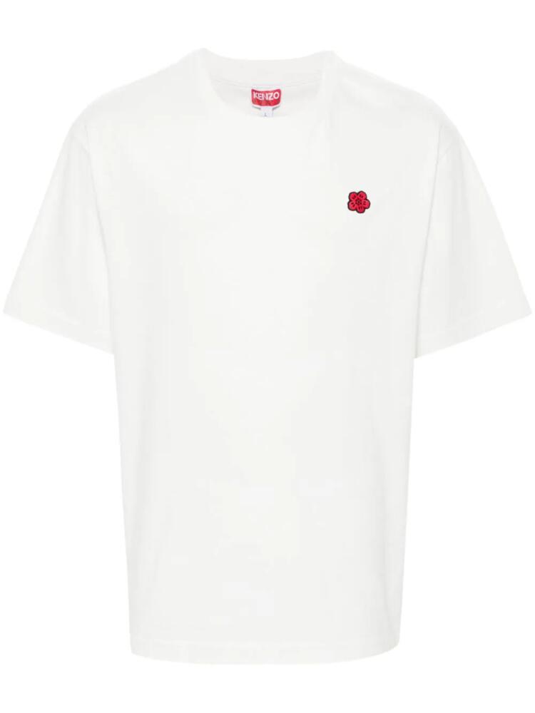 Kenzo Boke Flower-patch T-shirt - White Cover