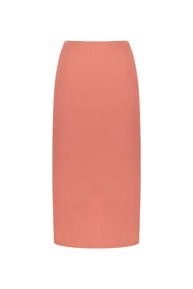 Nocturne Midi Skirt with Slits in Salmon Cover