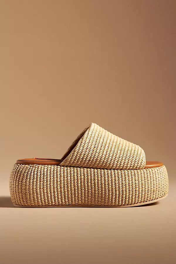 Simon Miller Cloudy Raffia Platform Slide Sandals Cover