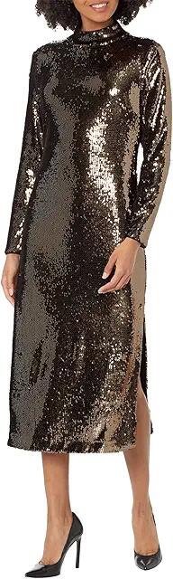 Ted Baker Brookly Sequin Tube Dress (Dark Brown) Women's Clothing Cover