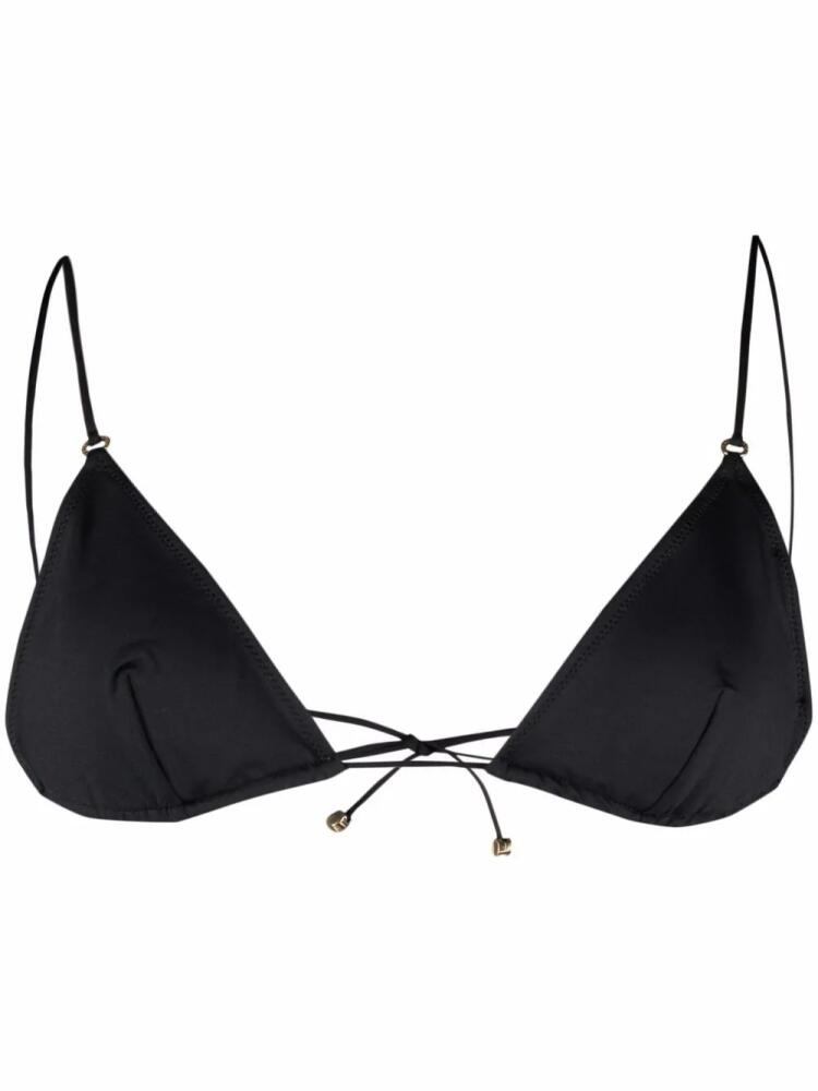 Stella McCartney padded triangle bikini top - Black Cover