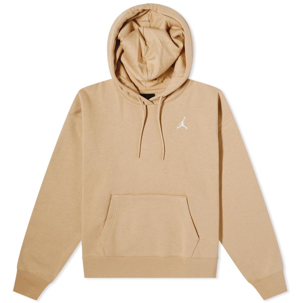 Air Jordan Women's Brooklyn Fleece Hoodie in Desert Cover