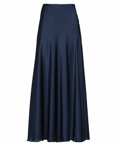 Soallure Woman Maxi skirt Navy blue Polyester Cover