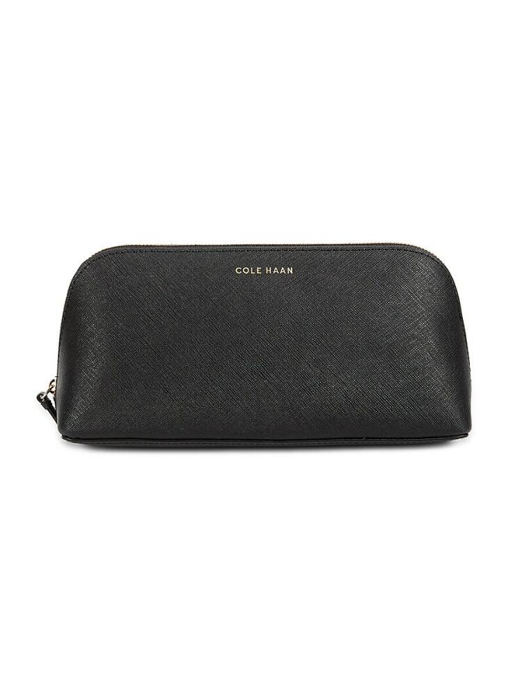 Cole Haan Women's Logo Leather Pouch - Black Cover