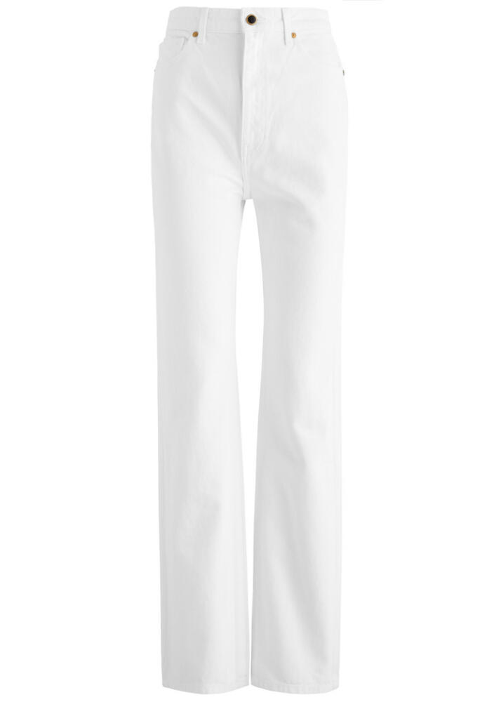 Khaite Danielle Straight-leg Jeans - White Cover