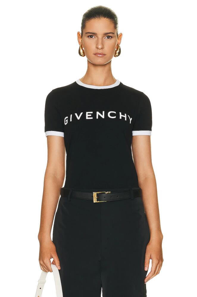 Givenchy Ringer T-shirt in Black Cover