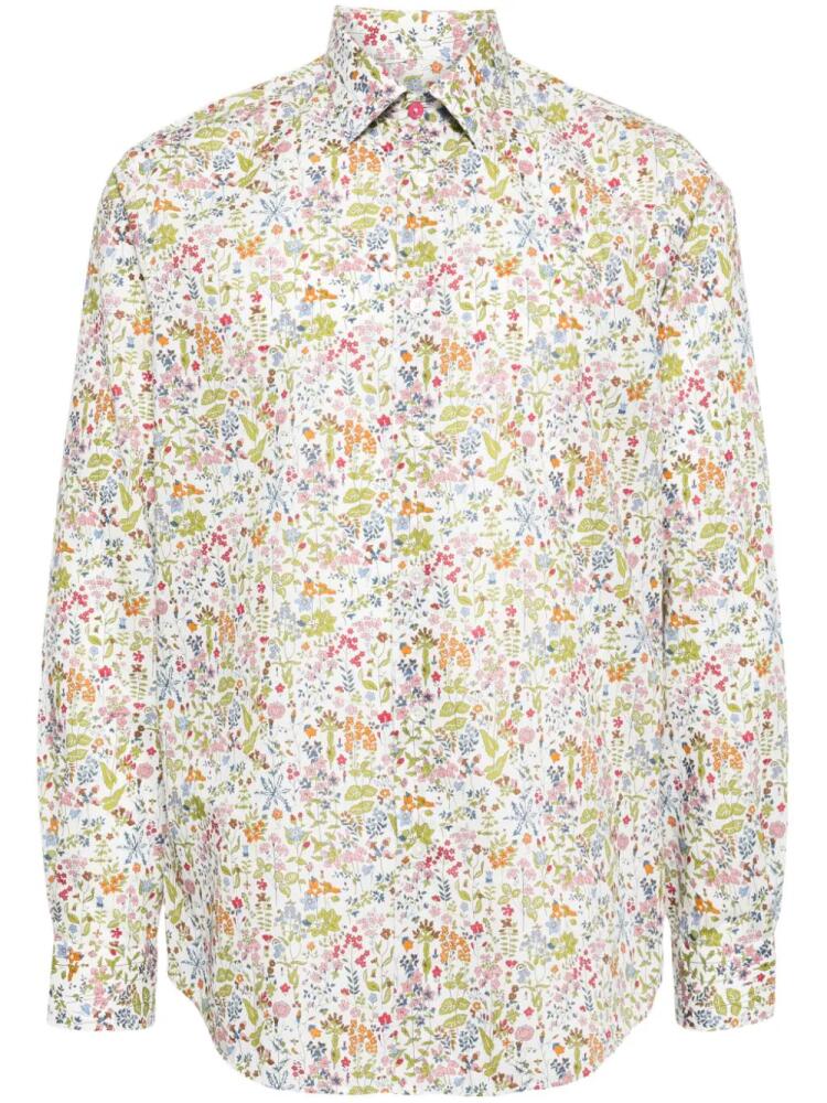 Paul Smith Liberty Floral-print organic cotton shirt - Neutrals Cover